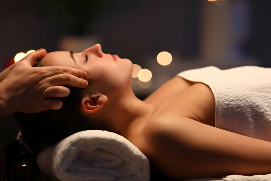 Scalp massage rituals
